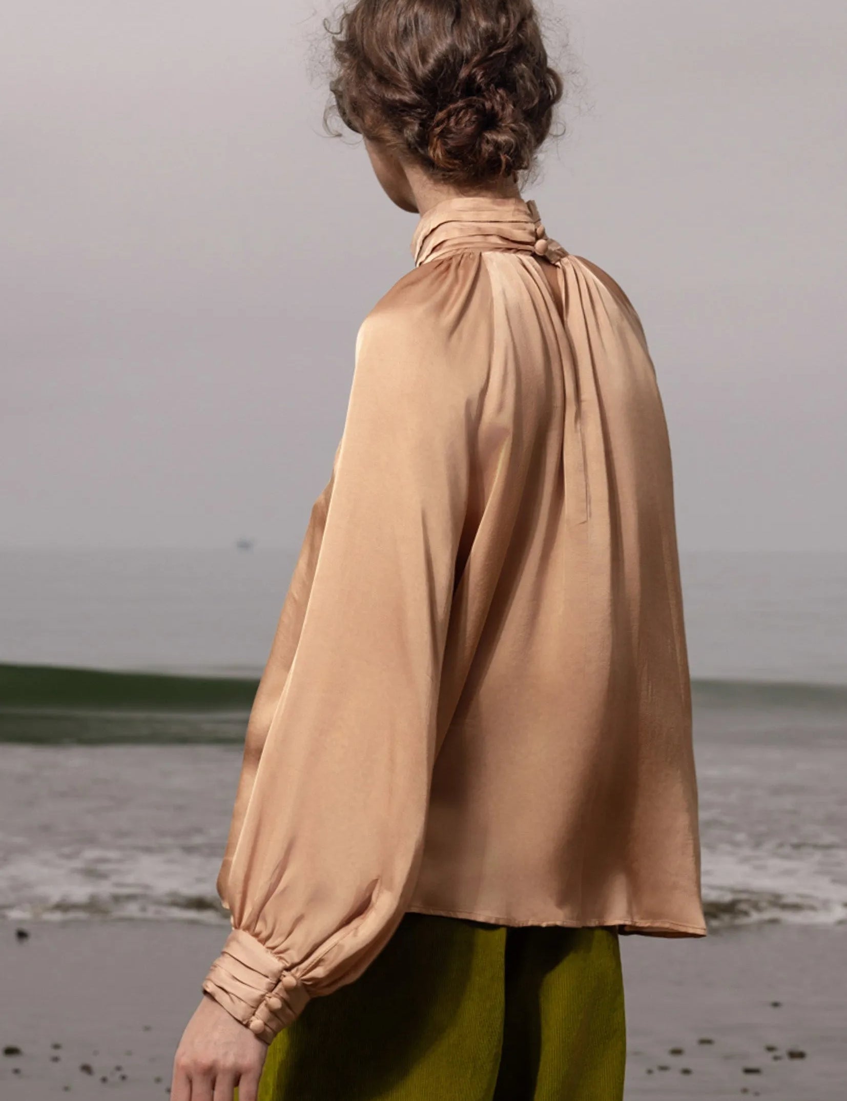 Letter Blouse - Toast - Heidi Merrick