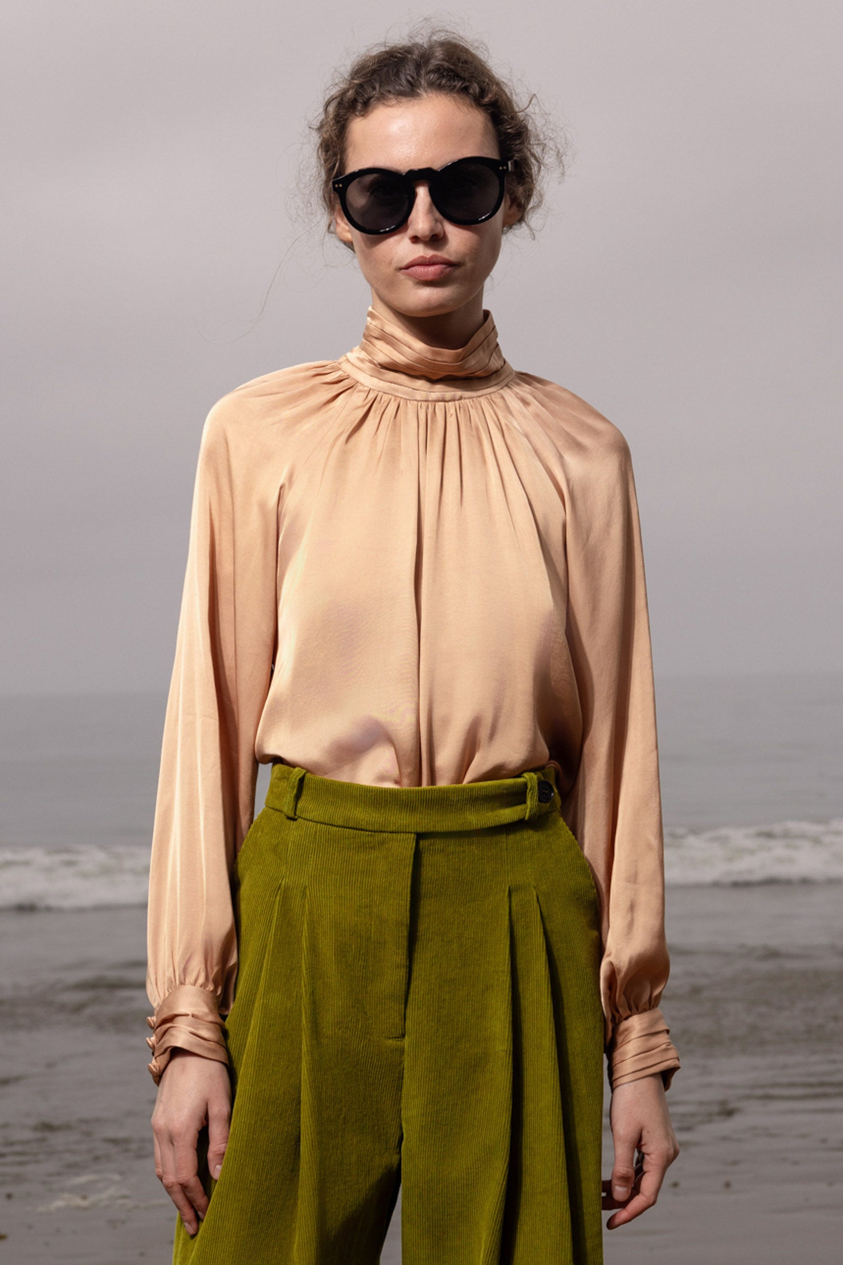 Letter Blouse - Toast - Heidi Merrick