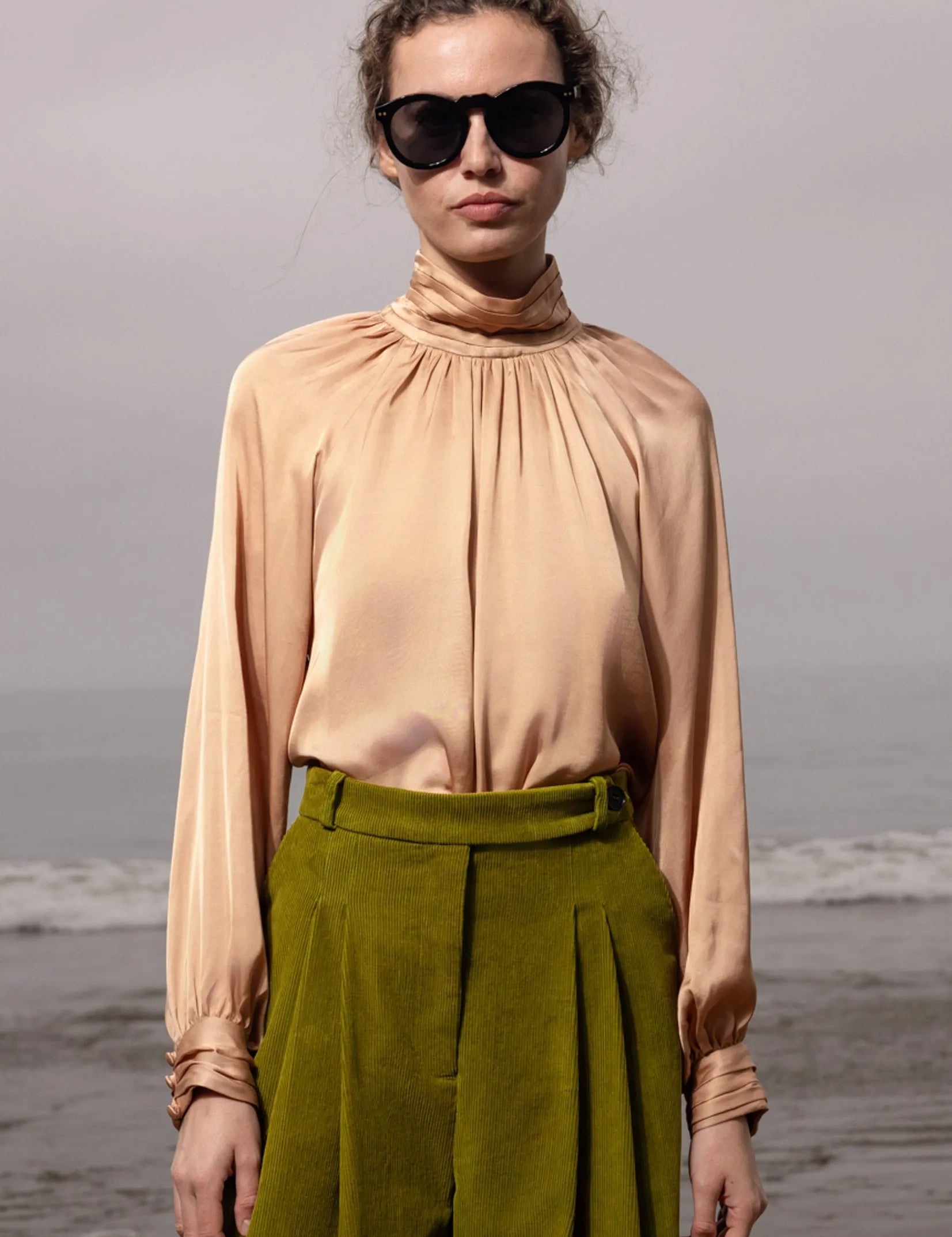 Letter Blouse - Toast - Heidi Merrick