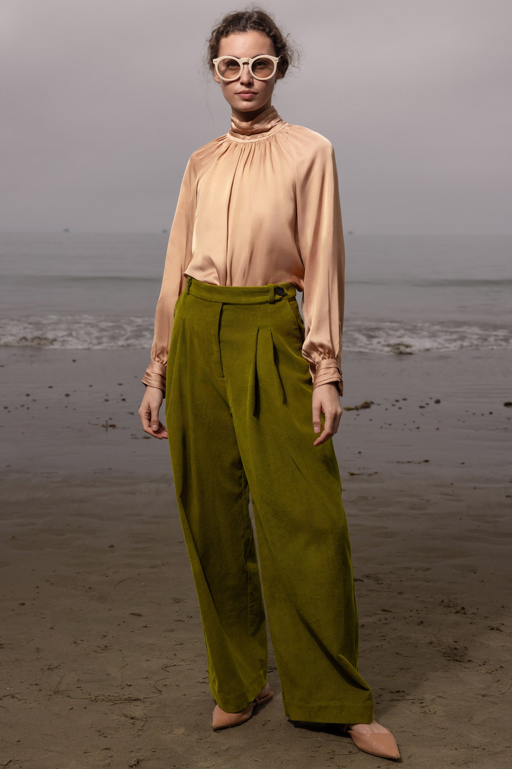 Letter Blouse - Toast - Heidi Merrick