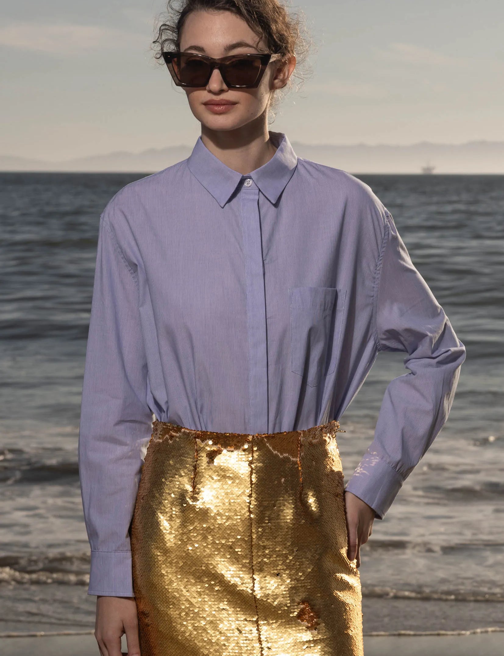 Ember Skirt - Santorini Gold - Heidi Merrick