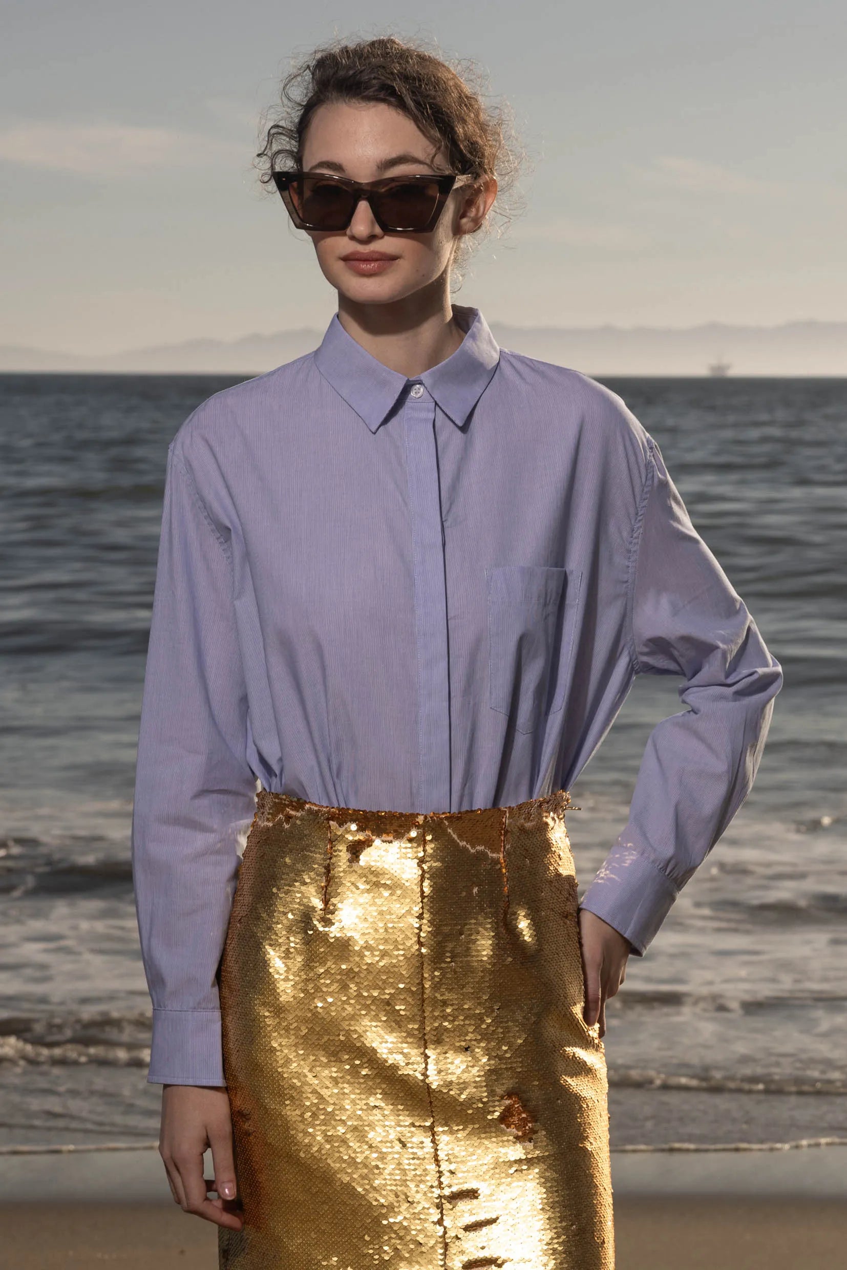 Ember Skirt - Santorini Gold - Heidi Merrick