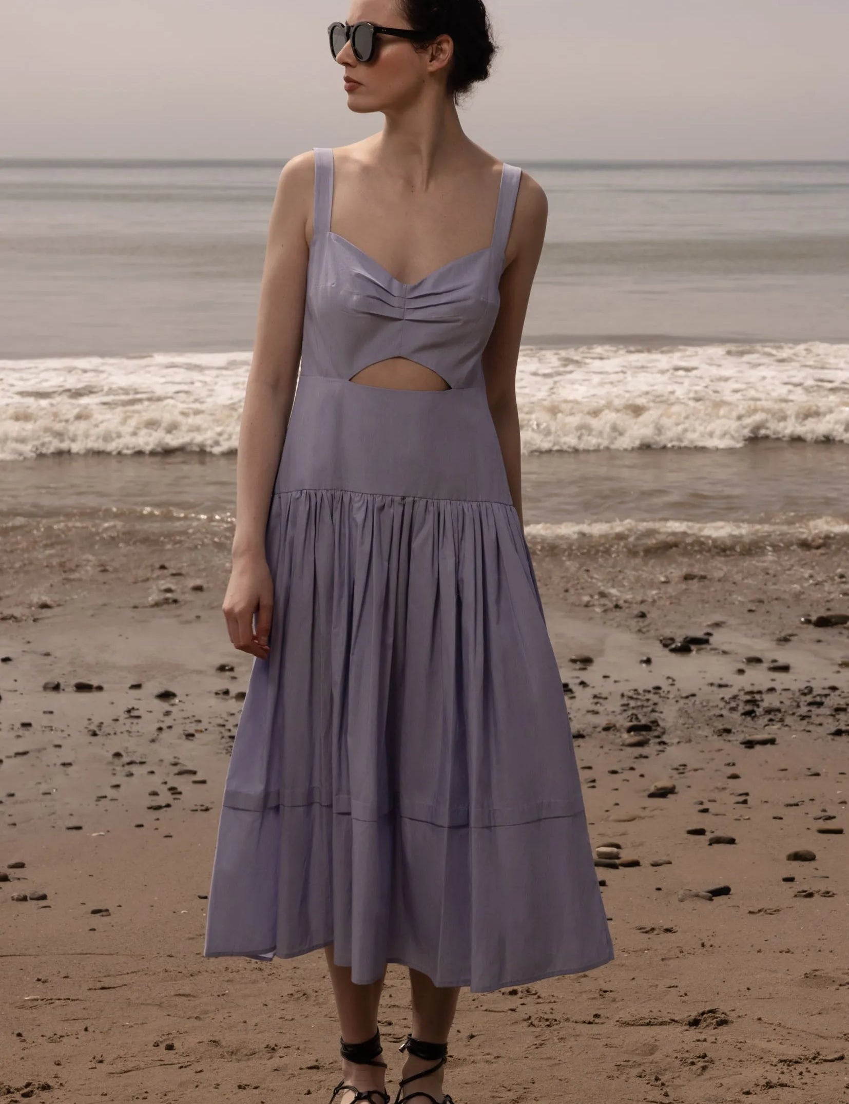 Calvi Dress - Summer Stripe Cotton - Heidi Merrick