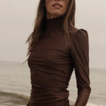 Izzy Rashguard - Chocolate - Heidi Merrick