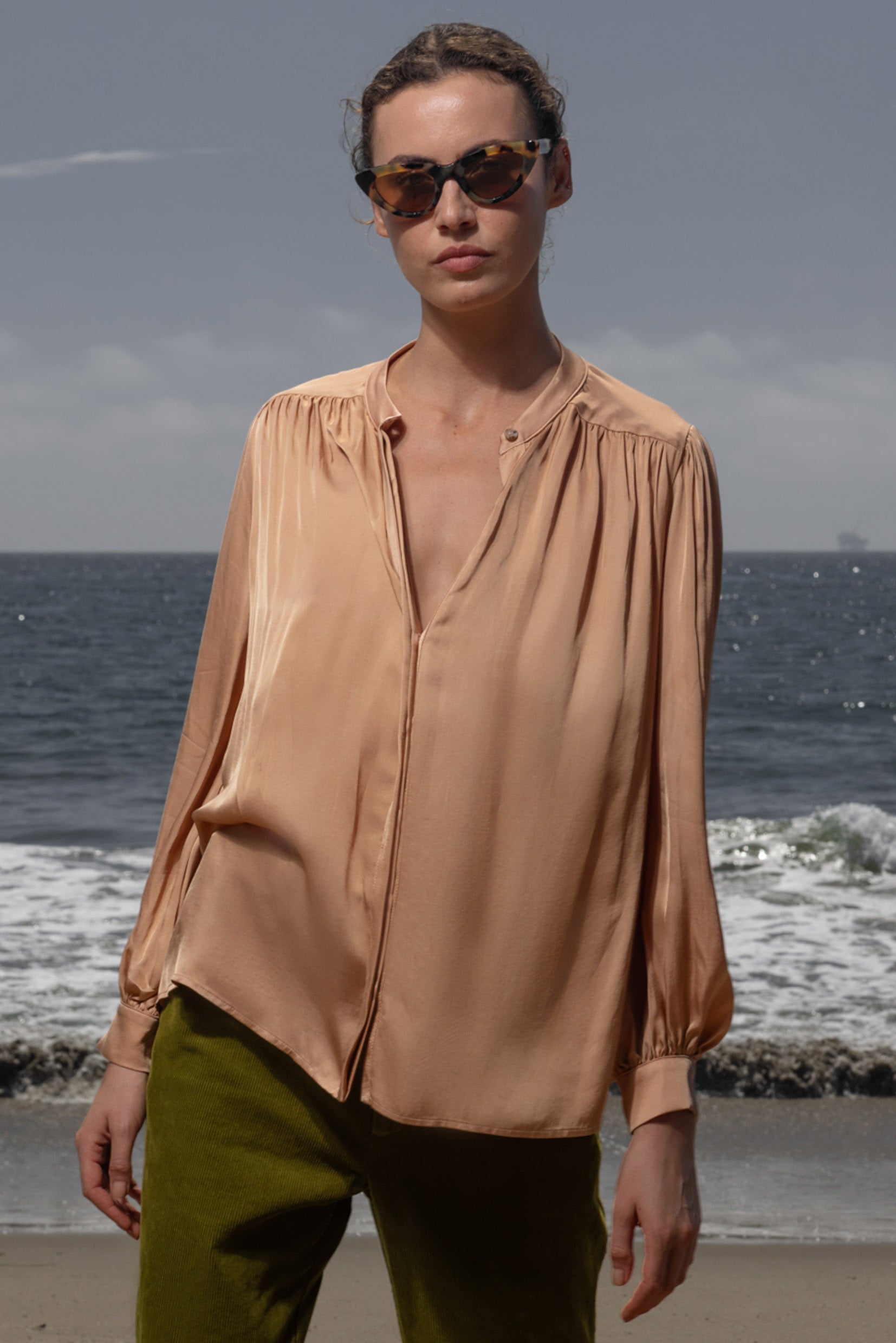 Farah Blouse - Toast - Heidi Merrick