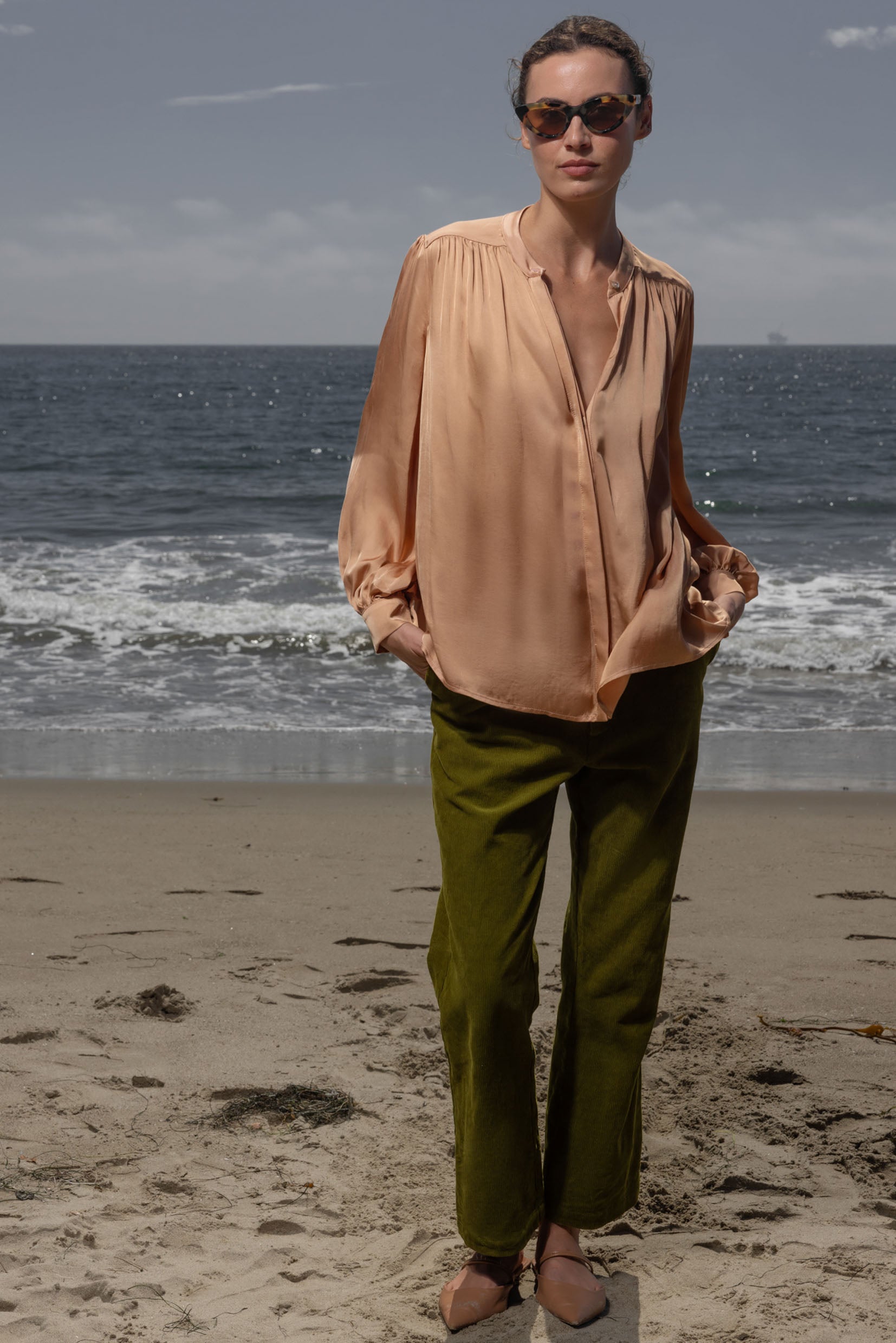 Farah Blouse - Toast - Heidi Merrick