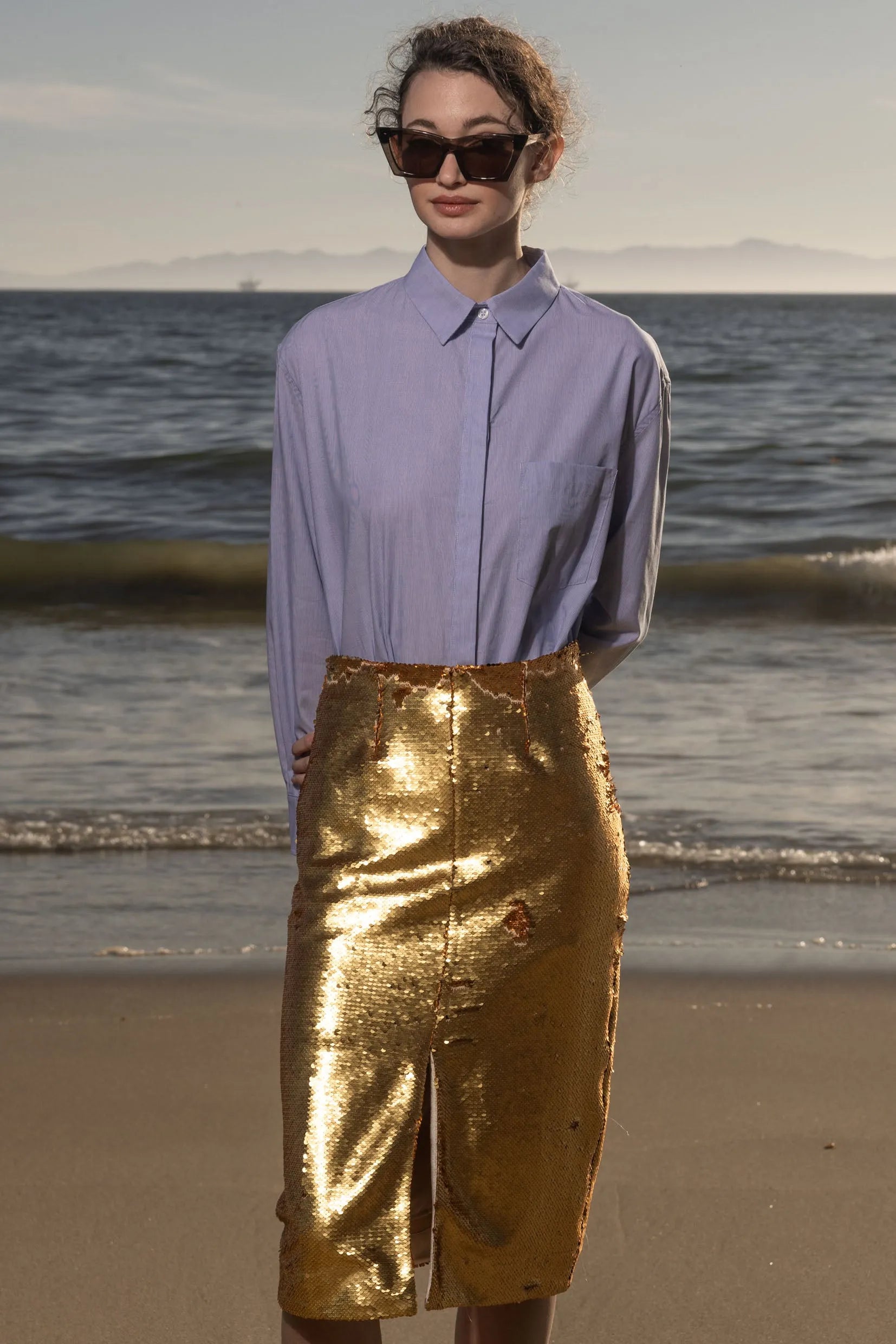 Ember Skirt - Santorini Gold - Heidi Merrick