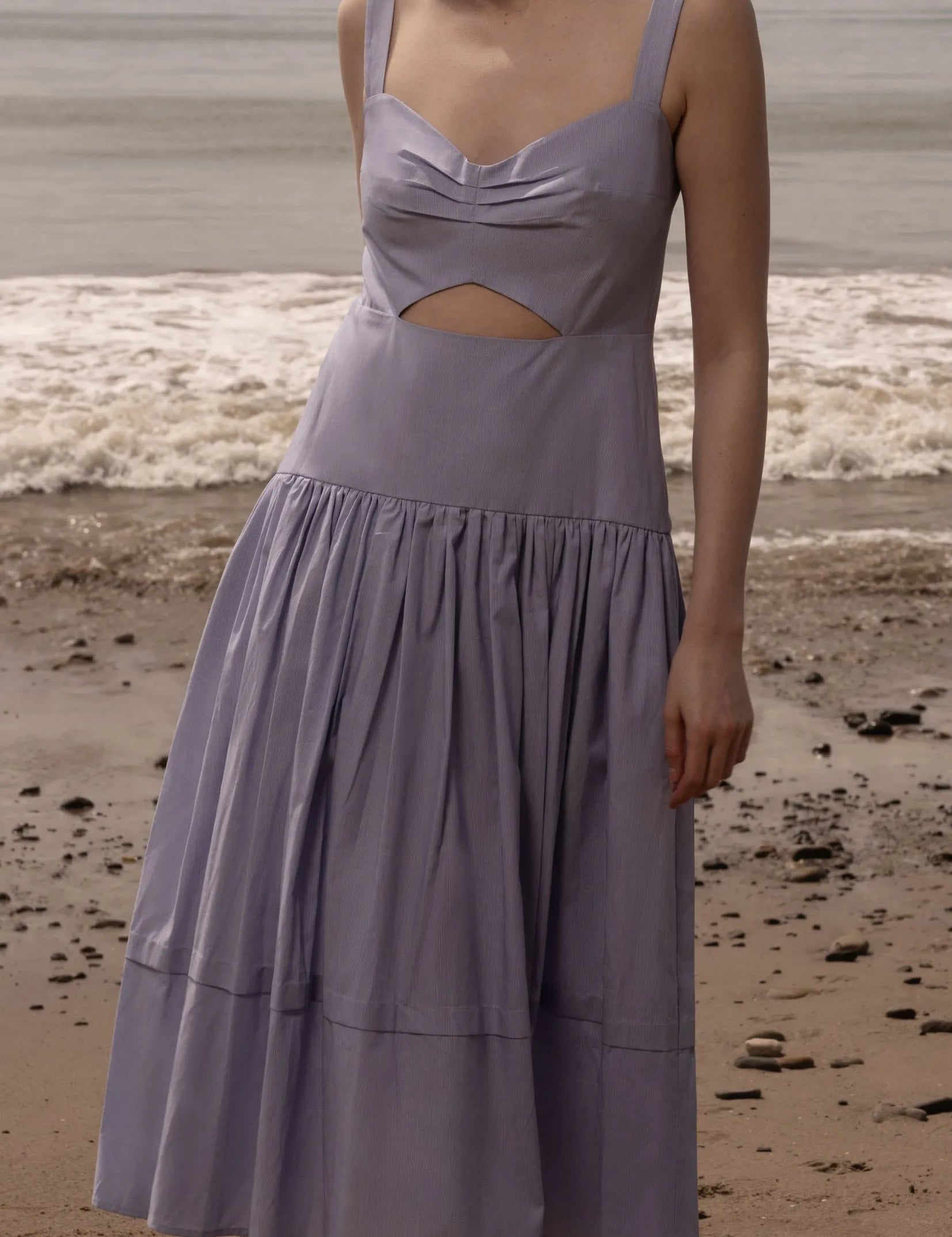 Calvi Dress - Summer Stripe Cotton - Heidi Merrick