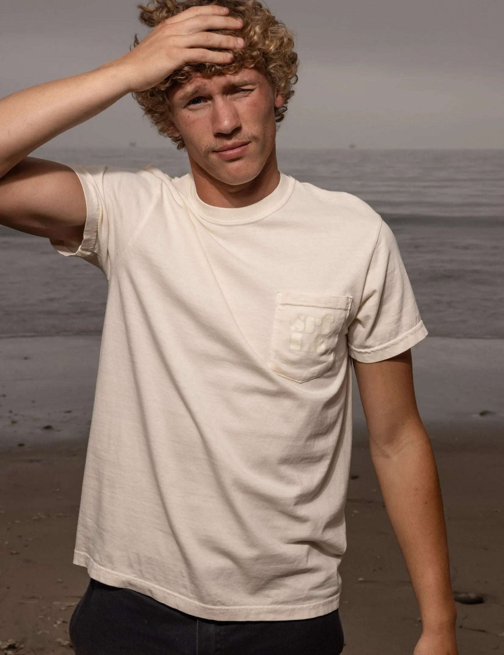 70's SRF LA Tee - Ivory - Heidi Merrick
