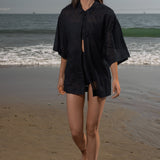 Aloha Shirt - Noir - Heidi Merrick