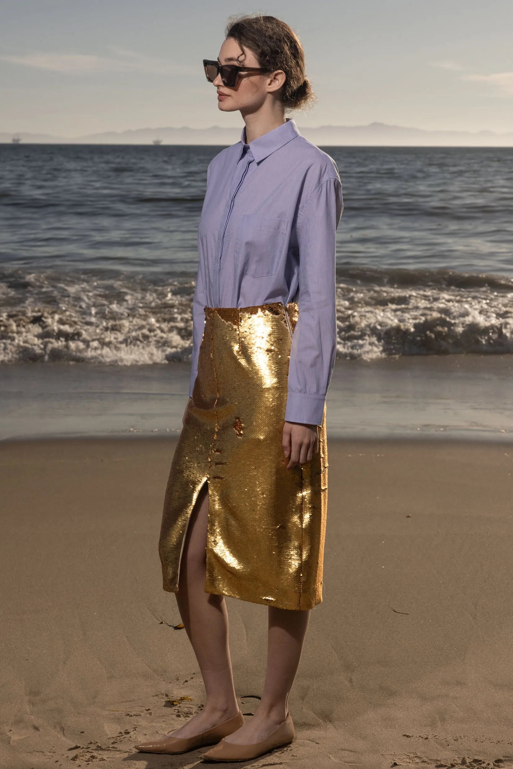 Ember Skirt - Santorini Gold - Heidi Merrick