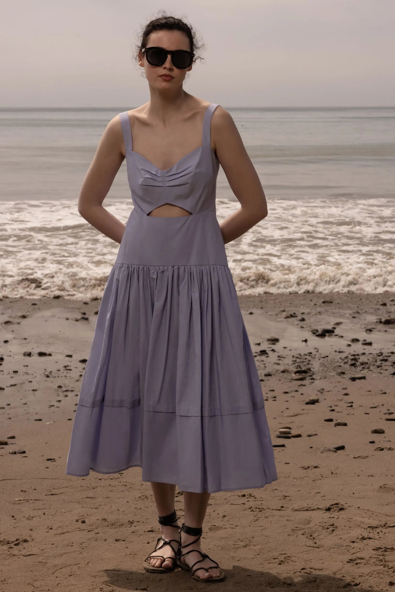Calvi Dress - Summer Stripe Cotton - Heidi Merrick