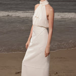 Geometry Skirt - Ivory Silk Noil - Heidi Merrick