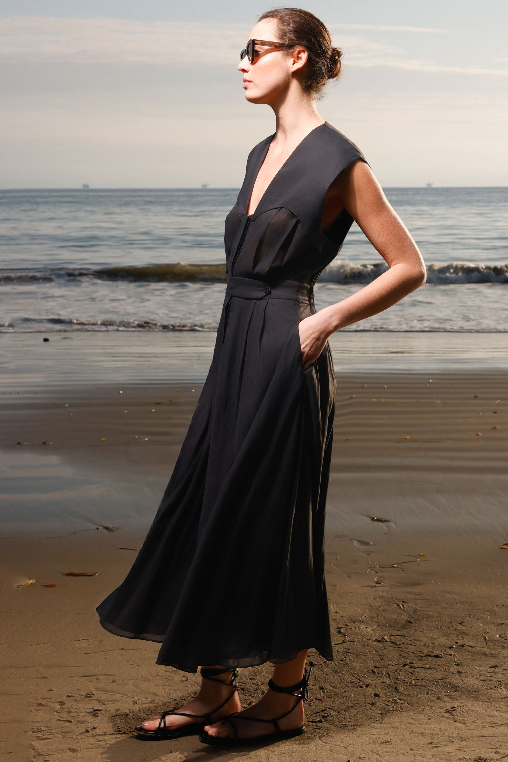 Tasya Dress - Black - Heidi Merrick
