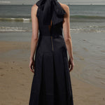 Ginger Dress - Noir Silk & Hemp - Heidi Merrick