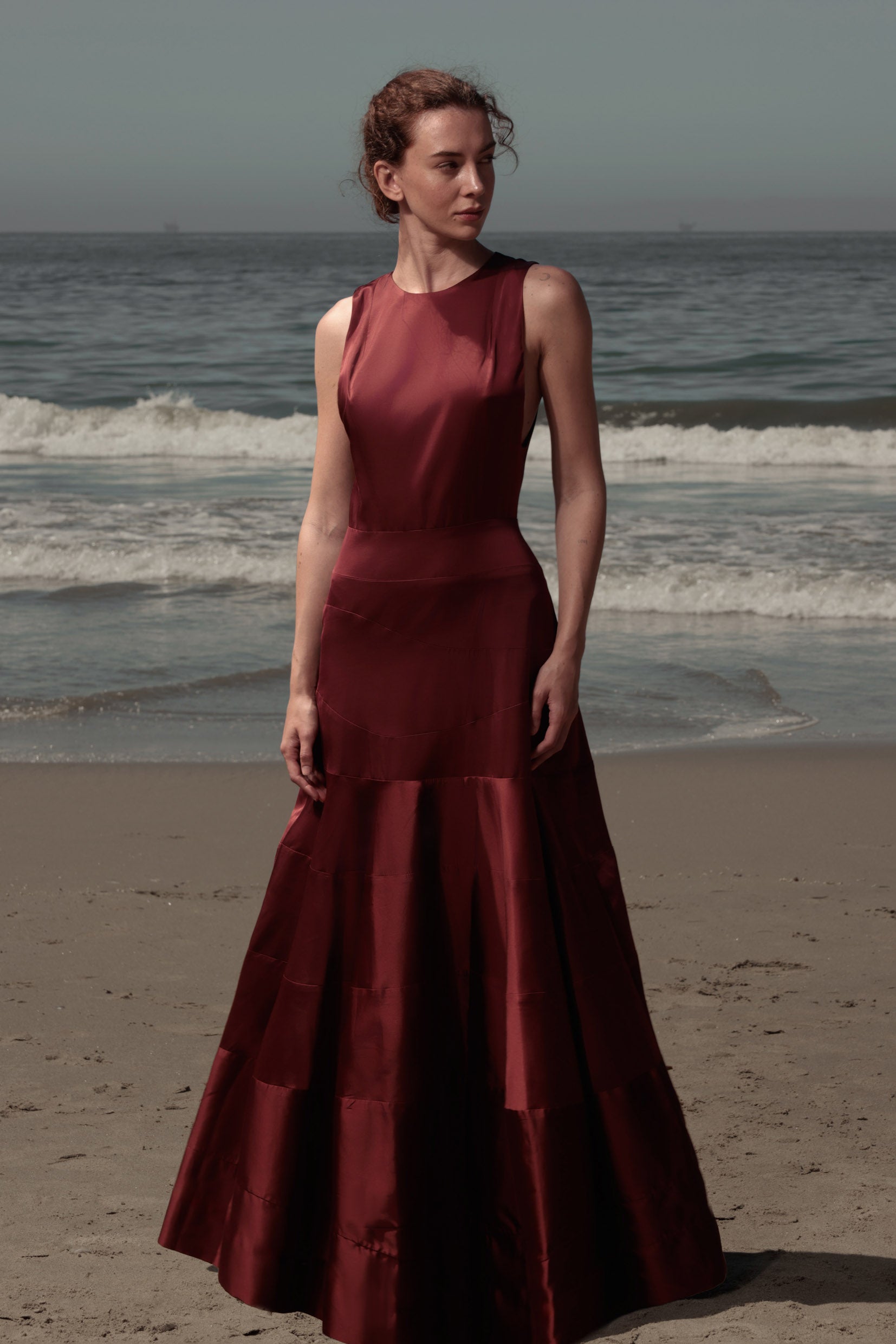 Gale Gown - Burgundy - Heidi Merrick