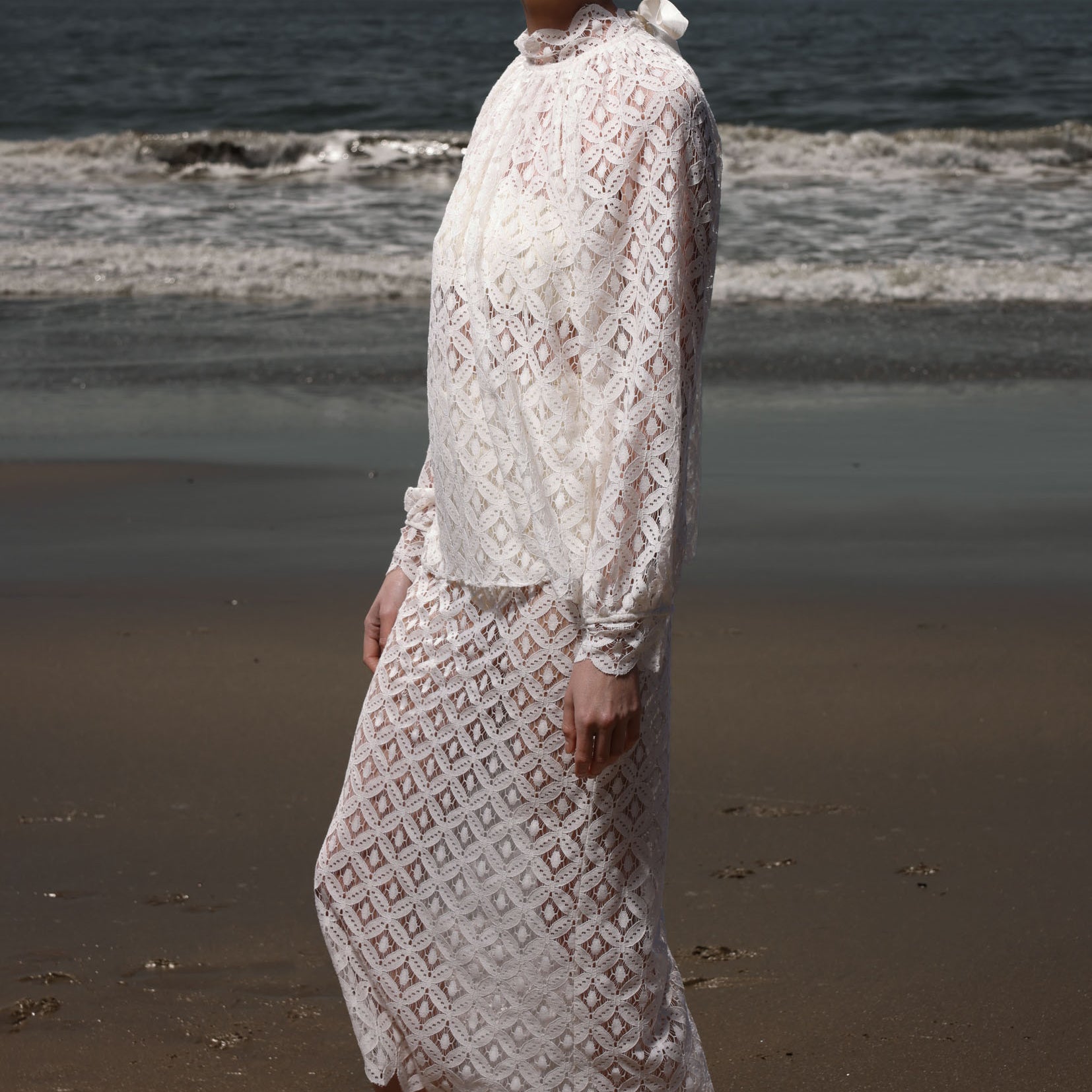 Tara Skirt - Clair de Lune Lace - Heidi Merrick