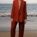 Zelda Blazer - Sienna Silk & Hemp - Heidi Merrick