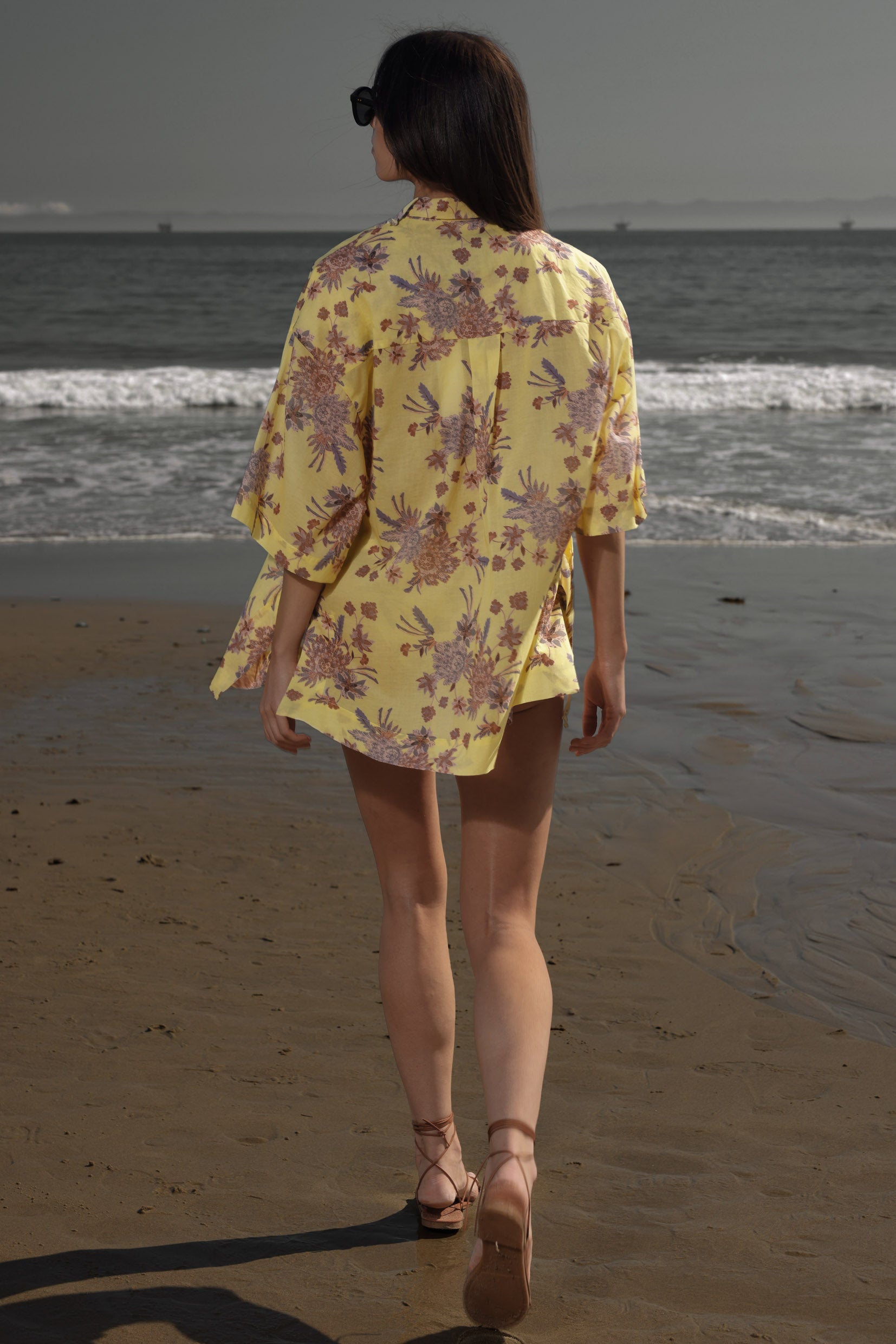 Aloha Shirt - Yellow Batik - Heidi Merrick