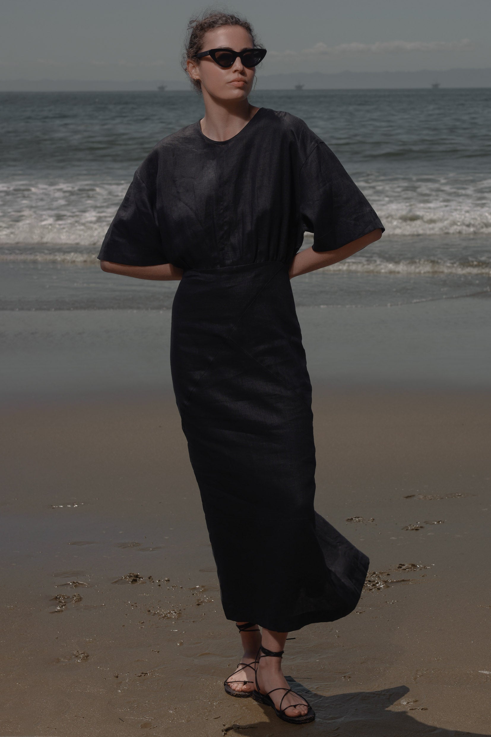 Fauna Dress - Frog Linen - Heidi Merrick