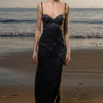 Gia Dress - Black Linen - Heidi Merrick