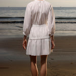 Brooke Dress - White Shirting - Heidi Merrick