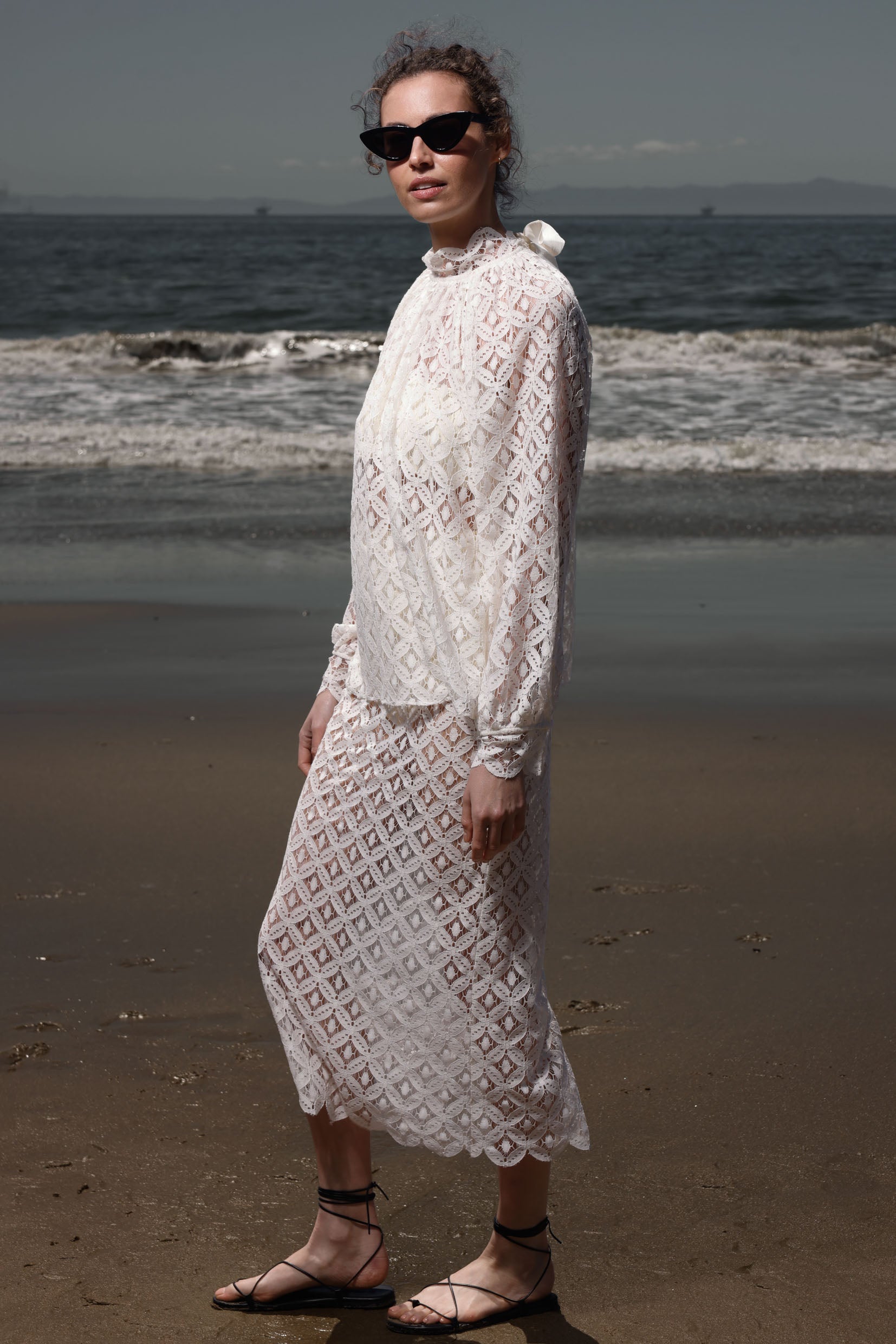 Missive Blouse - Clair de Lune Lace - Heidi Merrick