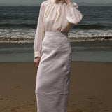 Verse Top - Ivory Tissue Linen - Heidi Merrick