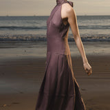 Nysa Dress - Lavender Linen - Heidi Merrick