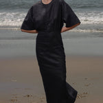Fauna Dress - Black Linen - Heidi Merrick