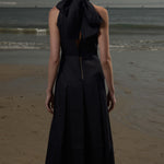 Ginger Dress - Noir Silk & Hemp - Heidi Merrick