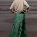 Gale Skirt - Green Moire - Heidi Merrick