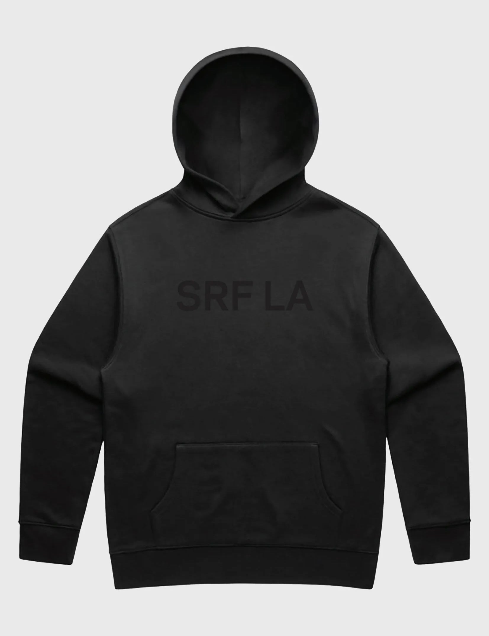 SRF LA Unisex Hoodie - Black on Black - Heidi Merrick