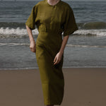 Fauna Dress - Black Linen - Heidi Merrick