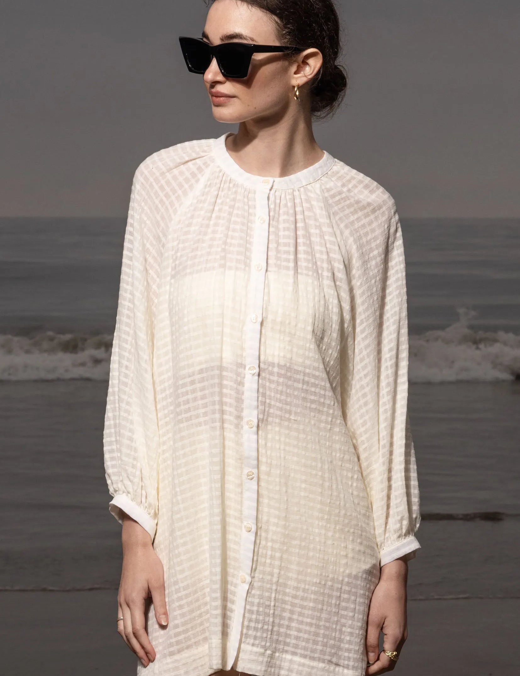 Palma Cover-up - Cream - Heidi Merrick