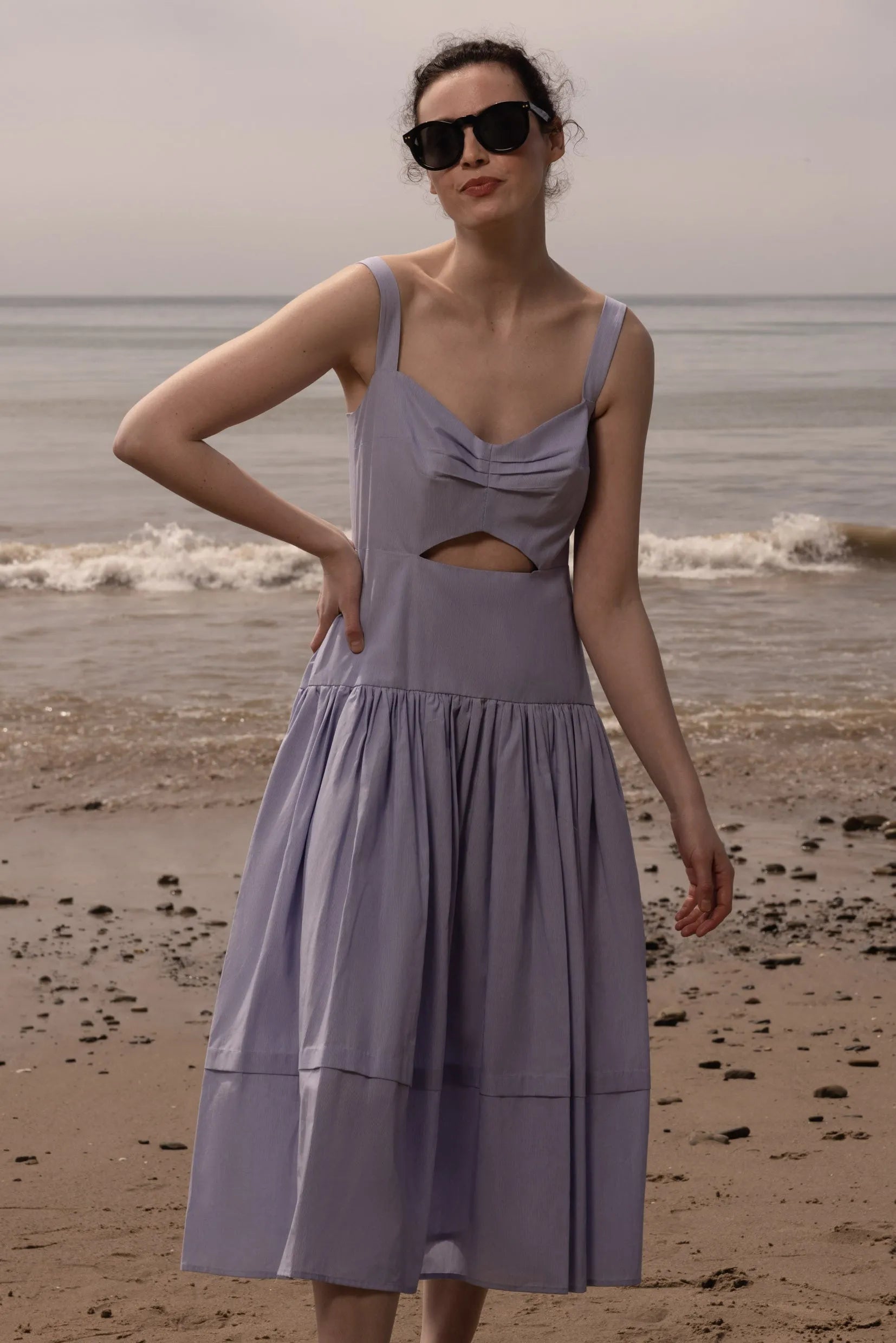 Calvi Dress - Summer Stripe Cotton - Heidi Merrick