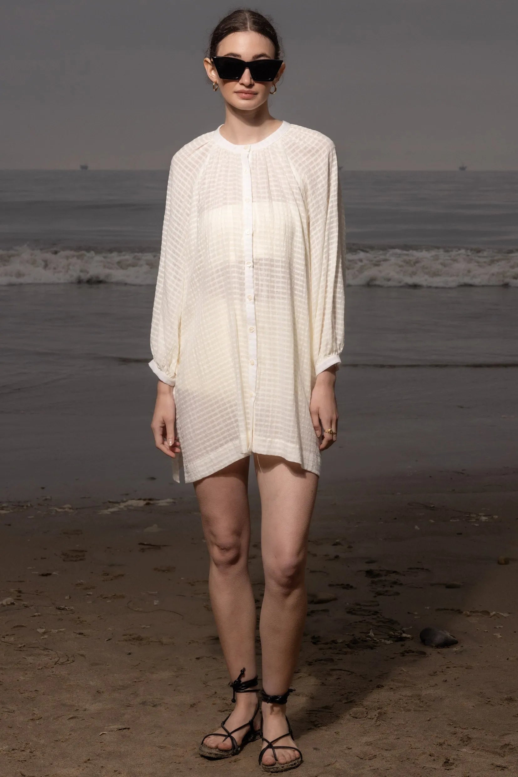 Palma Cover-up - Cream - Heidi Merrick