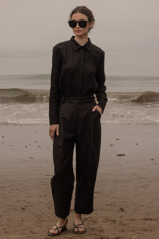 Ami Shirt - Noir Tissue Linen