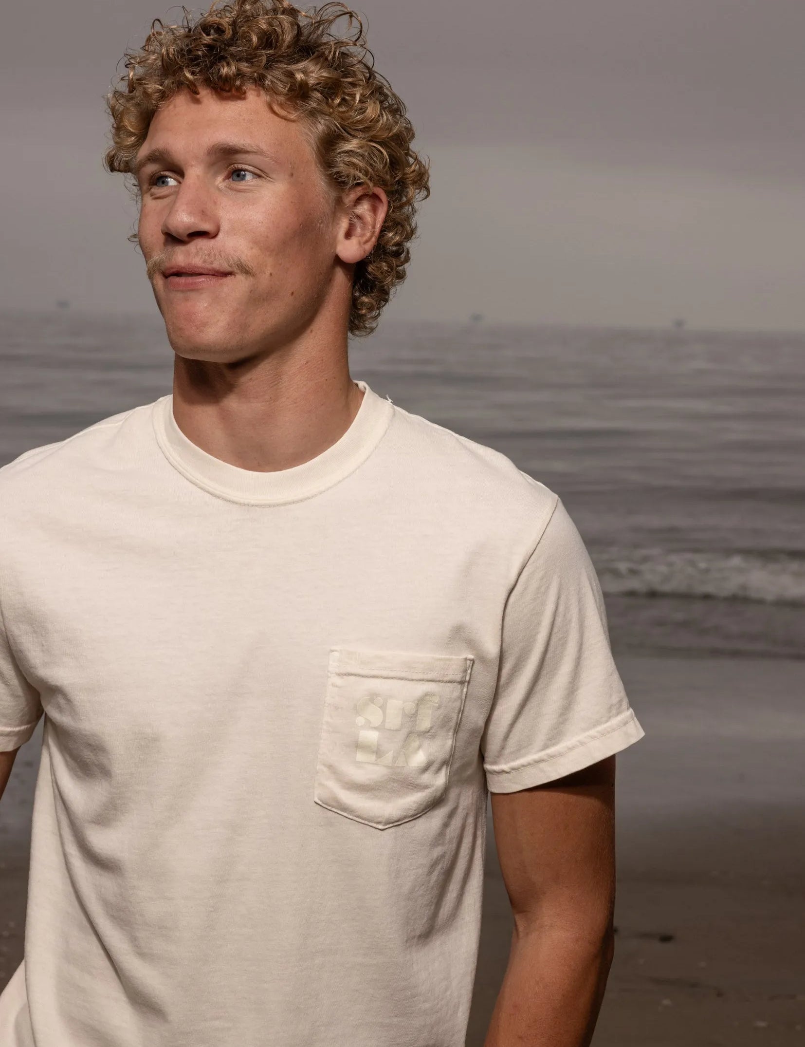 70's SRF LA Tee - Ivory - Heidi Merrick