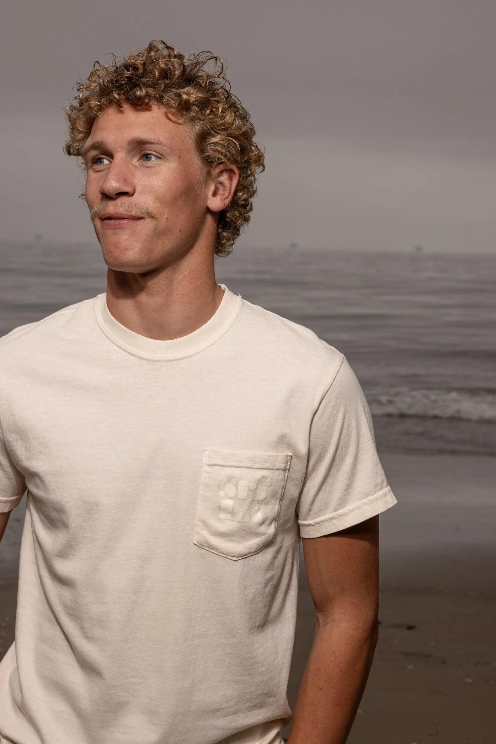 70's SRF LA Tee - Ivory - Heidi Merrick