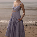 Calvi Dress - Summer Stripe Cotton - Heidi Merrick