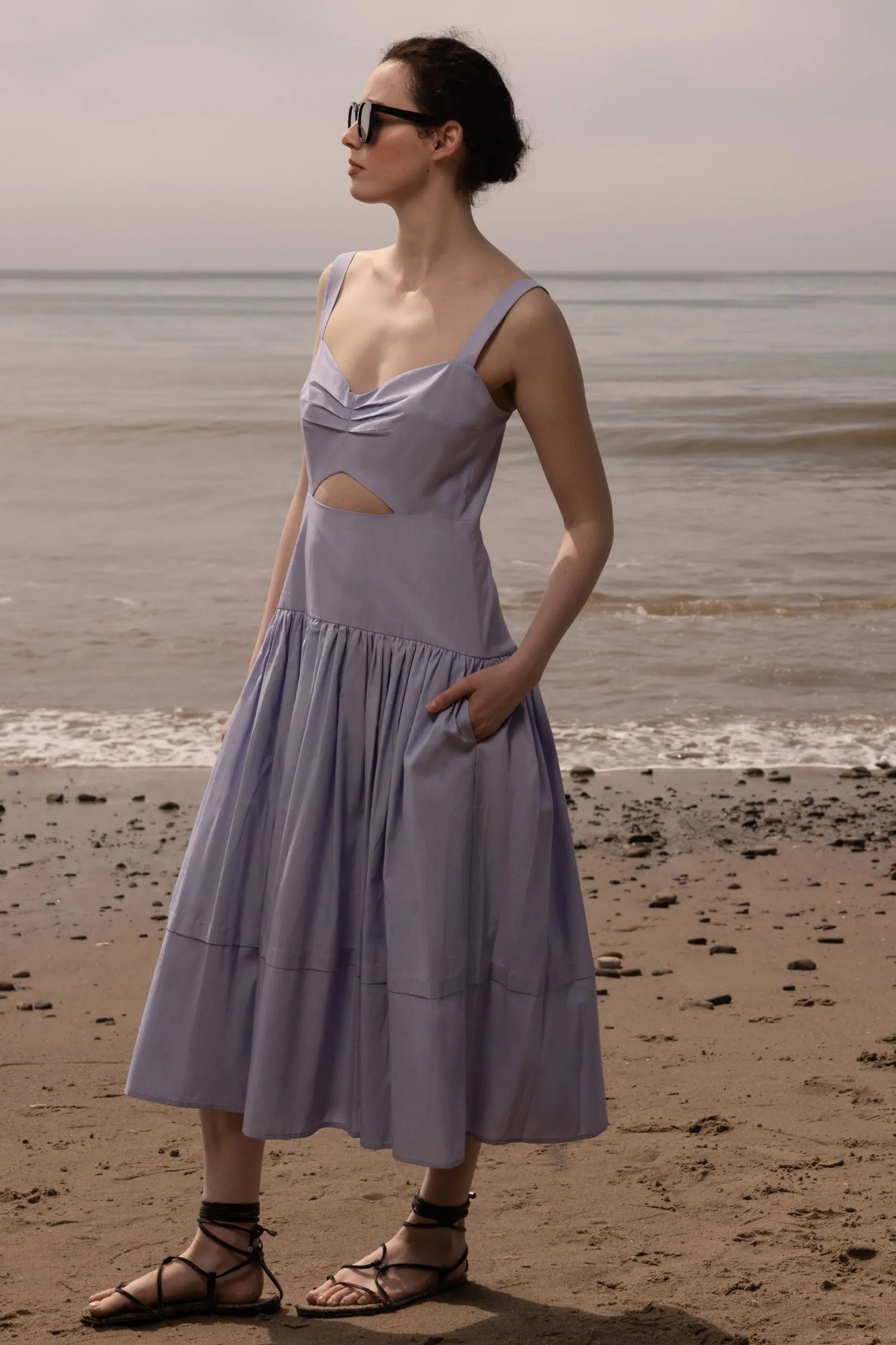 Calvi Dress - Summer Stripe Cotton - Heidi Merrick