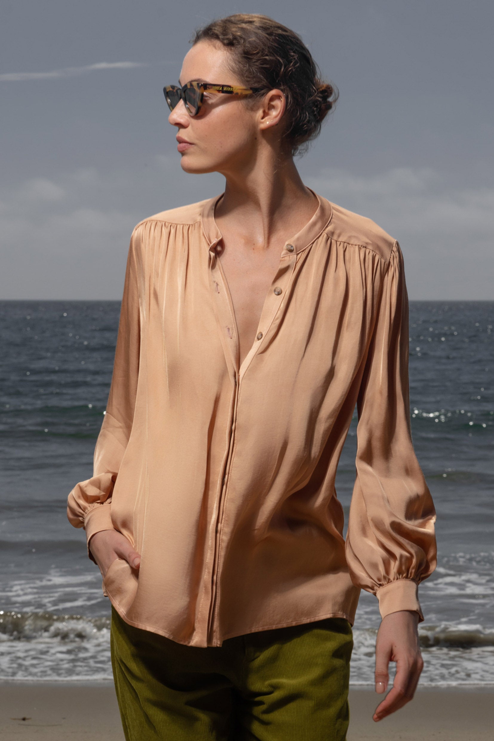 Farah Blouse - Toast - Heidi Merrick