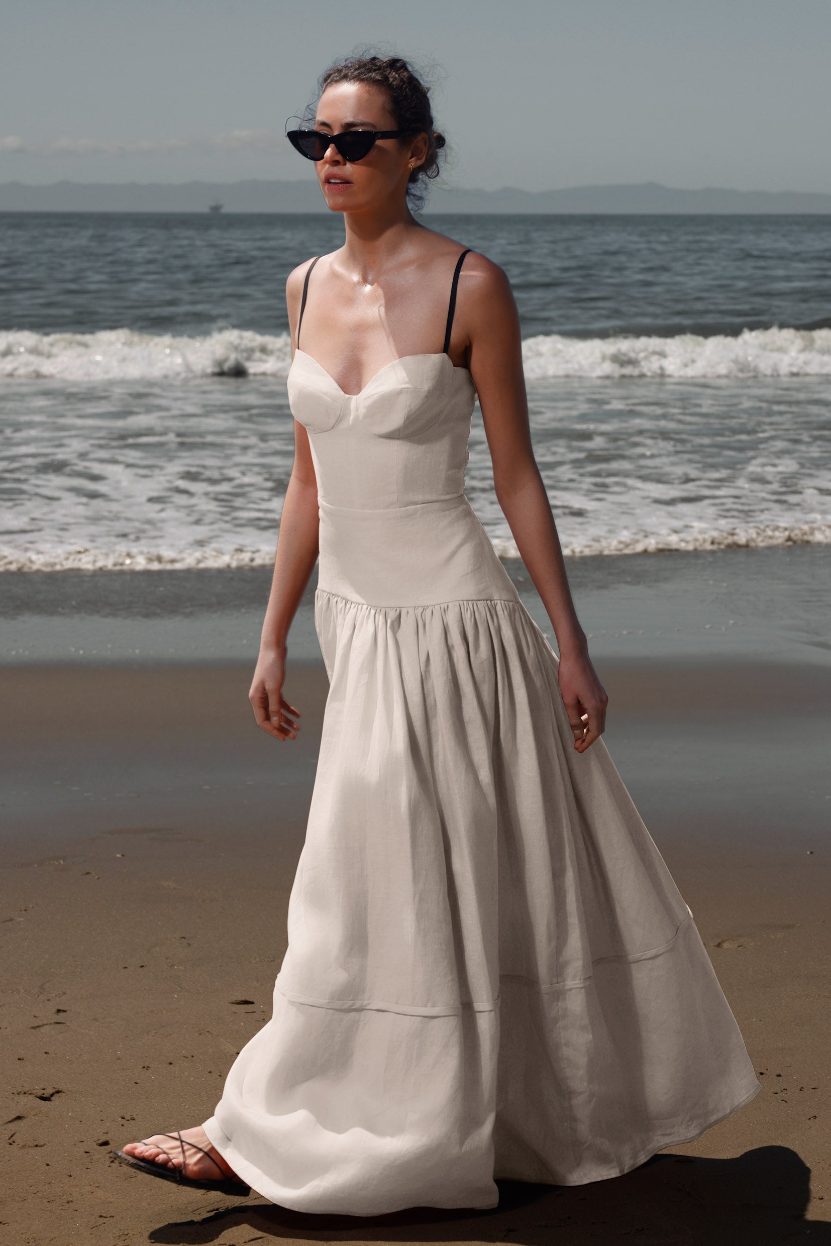 Garden Dress - Ivory Linen