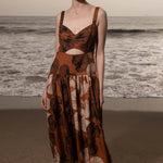 Calvi Dress - Chalked Palm - Heidi Merrick