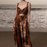 Calvi Dress - Chalked Palm - Heidi Merrick