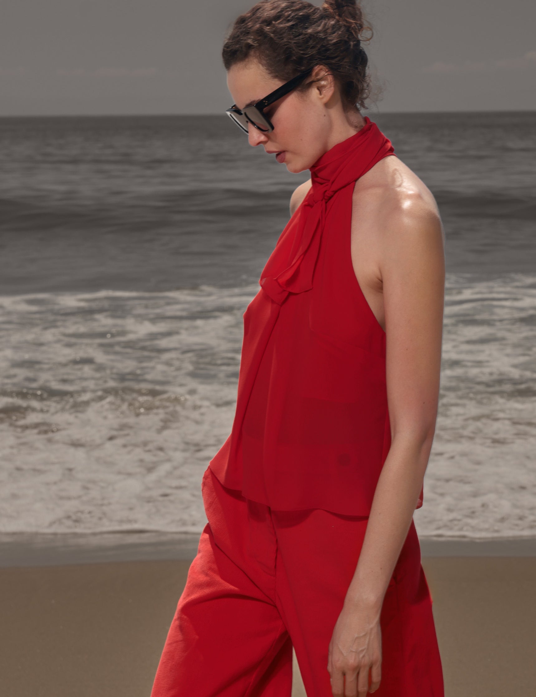Nysa Top - Vermillion - Heidi Merrick