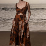Calvi Dress - Chalked Palm - Heidi Merrick