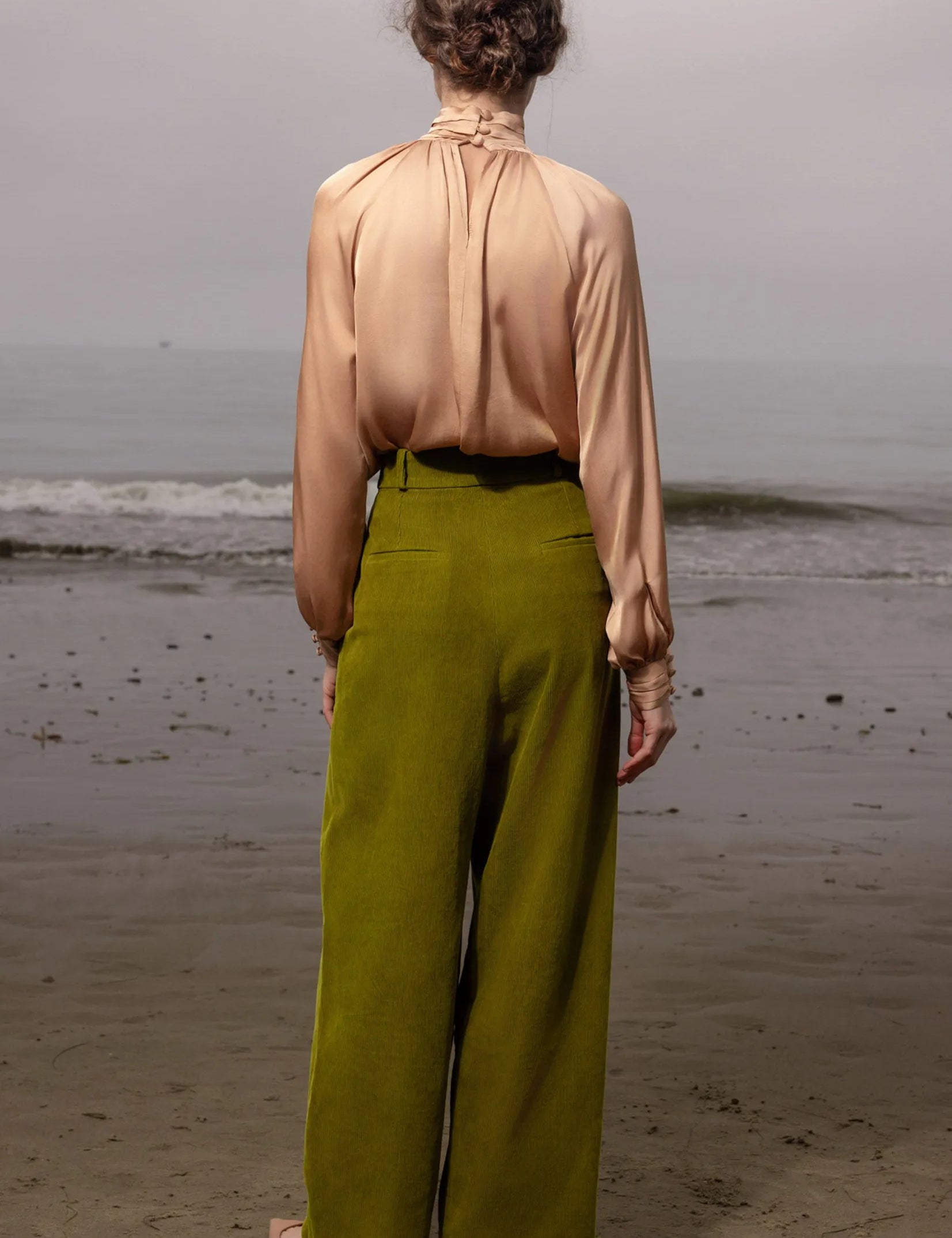 Chaplin Pant - Frog Corduroy - Heidi Merrick