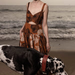 Calvi Dress - Chalked Palm - Heidi Merrick